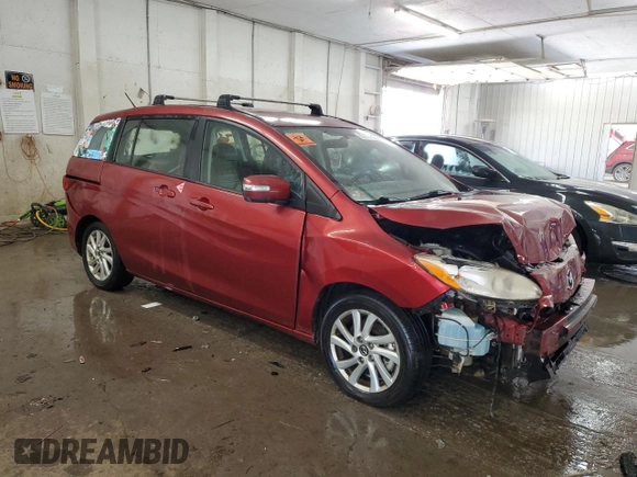 2014 Mazda 5 Sport z VIN JM1CW2BL1E0164721, wystawiony jako Copart lot #62631915 z przebiegiem 111 725 mil mil oraz Szkoda całkowita • Salvage title. Historia ofert i sprzedaży dostępna na DreamBid. Obrazek 4.
