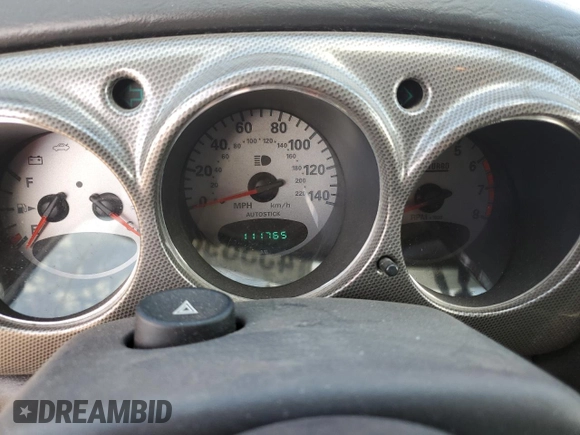 2003 Chrysler PT Cruiser GT with VIN 3C8FY78G63T624307, listed as a Copart auction lot 45389895 with 111,765 mi miles and Salvage title. Bid and sale history available at DreamBid. Image 9.