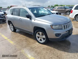 2016 Jeep Compass Sport with VIN 1C4NJCBA2GD600516, listed as a IAAI auction lot 41902405 with 110,497 mi miles. Bid and sale history available at carsss.com. Image 1.