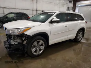 2016 Toyota Highlander Limited with VIN 5TDDKRFH2GS260288, listed as a Copart auction lot 63986355 with 139,065 mi miles and Salvage title. Bid and sale history available at DreamBid. Image 1.