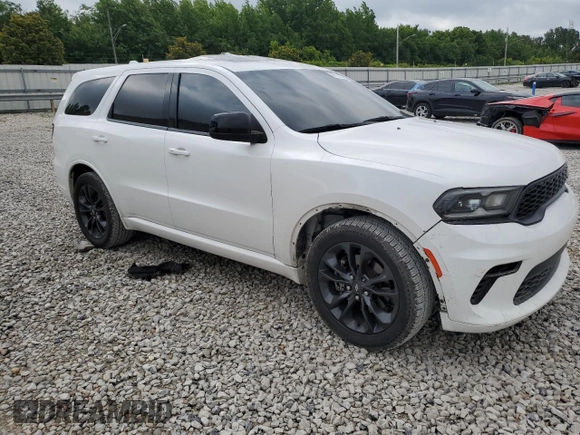 2021 Dodge Durango GT with VIN 1C4RDHDG0MC740413, listed as a Copart auction lot 61187195 with 123,908 mi miles and Salvage title. Bid and sale history available at DreamBid. Image 4.