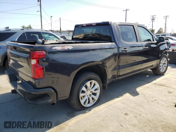 2023 Chevrolet Silverado 1500 Custom with VIN 3GCPDBEKXPG132407, listed as a Copart auction lot 57454865 with 64,832 mi miles and Salvage Title. Bid and sale history available at DreamBid. Image 3.