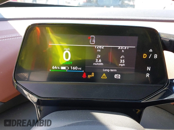 2021 Volkswagen ID.4 Pro S z VIN WVGTMPE20MP058882, wystawiony jako IAAI lot #42317440 z przebiegiem 64 473 mil mil oraz . Historia ofert i sprzedaży dostępna na DreamBid. Obrazek 19.