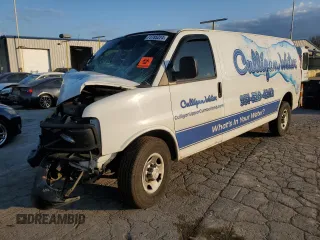 2015 Chevrolet Express Cargo z VIN 1GCZGUCG4F1224863, wystawiony jako Copart lot #73785224 z przebiegiem Nie podano mil oraz Szkoda całkowita • Salvage title. Historia ofert i sprzedaży dostępna na DreamBid. Obrazek 1.