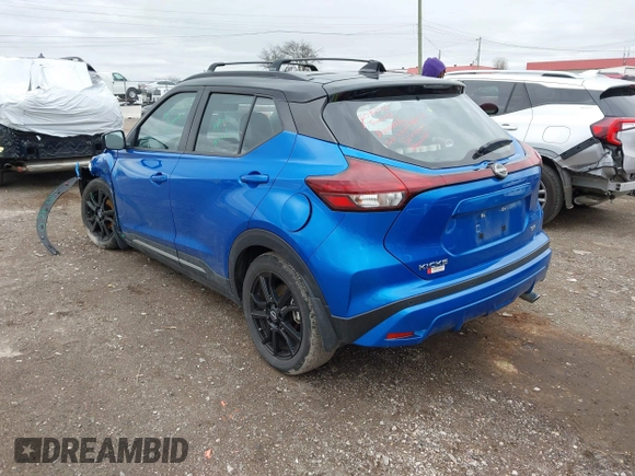 2023 Nissan Kicks SR with VIN 3N1CP5DV2PL520079, listed as a IAAI auction lot 41733144 with 16,398 mi miles. Bid and sale history available at carsss.com. Image 3.