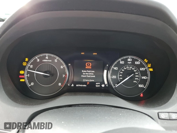 2019 Acura RDX w/Technology Pkg with VIN 5J8TC2H57KL002573, listed as a Copart auction lot 68311744 with 37,943 mi miles and Salvage Title. Bid and sale history available at carsss.com. Image 9.