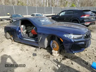 2022 BMW 8 Series 840i with VIN WBAAE4C03NCJ62619, listed as a Copart auction lot 46930014 with 32,223 mi miles. Bid and sale history available at carsss.com. Image 4.