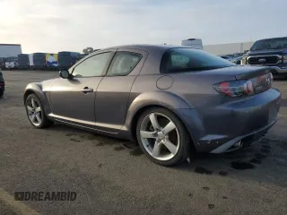 2006 Mazda RX-8 z VIN JM1FE173960204841, wystawiony jako Copart lot #85832354 z przebiegiem 129 871 mil mil oraz Czysty tytuł • Clean title. Historia ofert i sprzedaży dostępna na DreamBid. Obrazek 2.