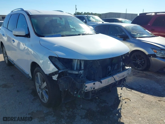2013 Nissan Pathfinder SL with VIN 5N1AR2MN3DC652655, listed as a IAAI auction lot 41291223 with 176,037 mi miles. Bid and sale history available at carsss.com. Image 14.