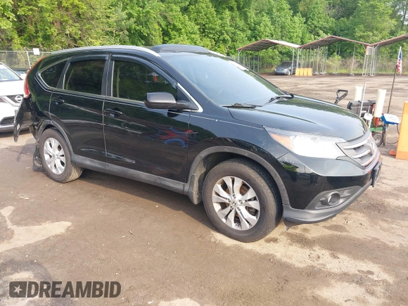 2013 Honda CR-V EX-L z VIN 2HKRM4H74DH635543, wystawiony jako IAAI lot #42266542 z przebiegiem 152 674 mil mil oraz . Historia ofert i sprzedaży dostępna na DreamBid. Obrazek 1.