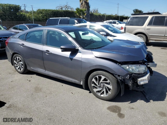 2016 Honda Civic Sedan EX with VIN 2HGFC2F73GH528107, listed as a Copart auction lot 48211685 with 111,200 mi miles and Salvage Title. Bid and sale history available at carsss.com. Image 4.