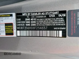 2008 Mercedes-Benz CLK 350 с VIN WDBTJ56H08F254657, выставлен на аукционе Copart как лот 60846535 с пробегом 96 200 миль миль и Списание • Salvage title. История ставок и продаж доступна на DreamBid. Изображение 13.