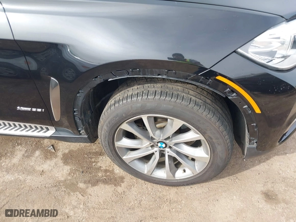 2015 BMW X6 xDrive35i with VIN 5UXKU2C56F0F95429, listed as a IAAI auction lot 41754635 with 79,503 mi miles. Bid and sale history available at carsss.com. Image 6.