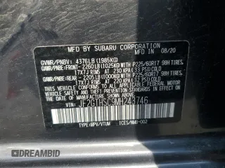 2021 Subaru Crosstrek Special Sports with VIN JF2GTHSC9MH243746, listed as a Copart auction lot 60811825 with 44,364 mi miles and Salvage title. Bid and sale history available at DreamBid. Image 12.