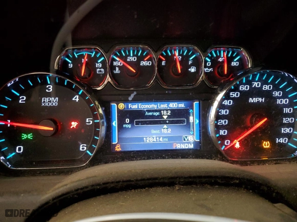 2014 Chevrolet Silverado 1500 LT with VIN 3GCUKREH3EG369887, listed as a Copart auction lot 74842224 with 128,414 mi miles and Non Repairable. Bid and sale history available at carsss.com. Image 9.