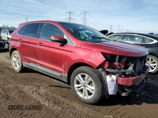 2018 Ford Edge SEL with VIN 2FMPK4J93JBC50017, listed as a Copart auction lot 48211095 with 107,028 mi miles and Salvage Title. Bid and sale history available at carsss.com. Image 4.