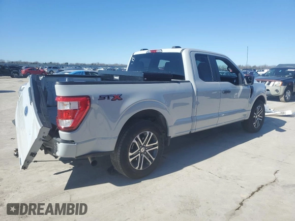 2023 Ford F-150 XL with VIN 1FTEX1CP8PKE67066, listed as a Copart auction lot 43730895 with 24,895 mi miles and Clean title. Bid and sale history available at DreamBid. Image 3.
