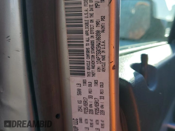 2010 Dodge Nitro SXT z VIN 1D4PT5GK5AW106990, wystawiony jako Copart lot #88719415 z przebiegiem 193 019 mil mil oraz Szkoda całkowita • Salvage title. Historia ofert i sprzedaży dostępna na DreamBid. Obrazek 13.