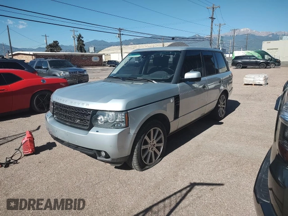 2011 Land Rover Range Rover HSE with VIN SALME1D46BA356397, listed as a Copart auction lot 60637585 with 105,160 mi miles and Clean title. Bid and sale history available at DreamBid. Image 2.