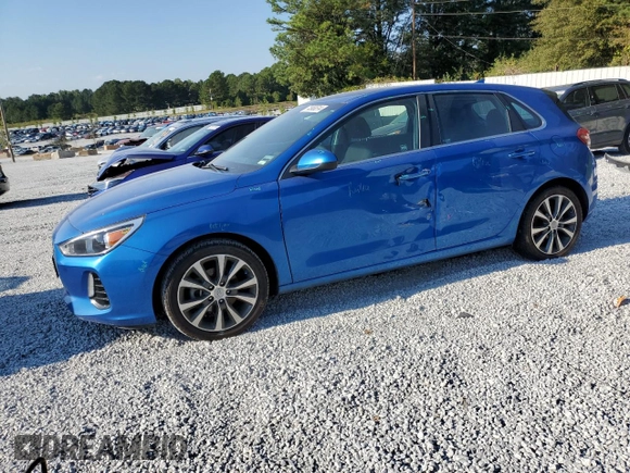 2018 Hyundai Elantra GT with VIN KMHH35LE3JU027374, listed as a Copart auction lot 74968514 with 96,186 mi miles and Salvage Title. Bid and sale history available at carsss.com. Image 1.