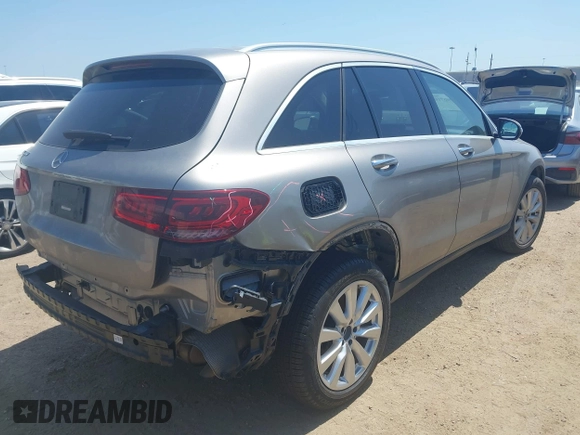 2020 Mercedes-Benz GLC 300 with VIN W1N0G8DB1LF805165, listed as a IAAI auction lot 41966716 with 107,904 mi miles and . Bid and sale history available at DreamBid. Image 4.