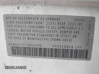 2007 Volkswagen GTI с VIN WVWHV71K77W067456, выставлен на аукционе IAAI как лот 42475868 с пробегом 217 942 миль миль и . История ставок и продаж доступна на DreamBid. Изображение 9.