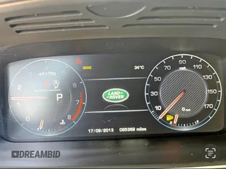 2014 Land Rover Range Rover Supercharged with VIN SALGS2TF6EA155229, listed as a Copart auction lot 57189225 with 95,369 mi miles and Salvage Title. Bid and sale history available at DreamBid. Image 8.