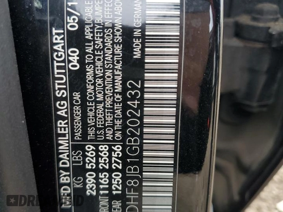 2016 Mercedes-Benz E 350 Luxury with VIN WDDHF8JB1GB202432, listed as a Copart auction lot 59417945 with 65,584 mi miles and Salvage title. Bid and sale history available at DreamBid. Image 12.