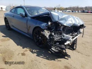 2019 BMW 8 Series M850i xDrive with VIN WBABC4C57KBU96837, listed as a Copart auction lot 47234193 with 0 mi miles. Bid and sale history available at carsss.com. Image 4.