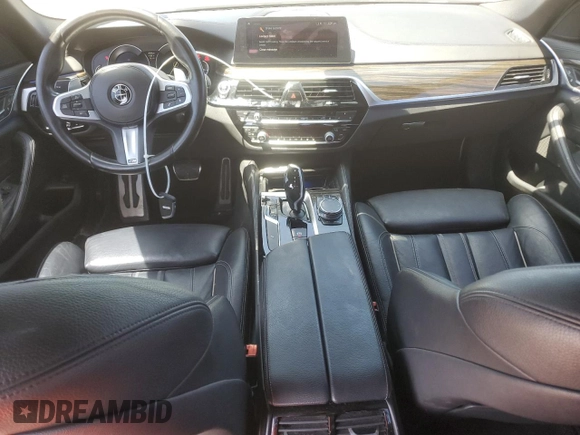 2018 BMW 5 Series 540i with VIN WBAJE5C58JWA96615, listed as a Copart auction lot 56117205 with 87,211 mi miles and Salvage title. Bid and sale history available at DreamBid. Image 8.