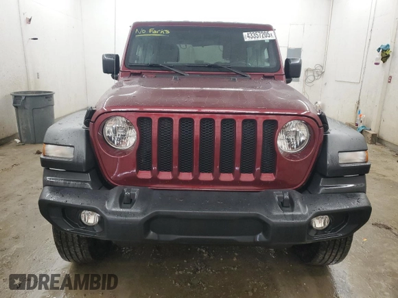 2021 Jeep Wrangler 80th Anniversary with VIN 1C4GJXAN9MW784552, listed as a Copart auction lot 43357205 with 65,230 mi miles and Salvage Title. Bid and sale history available at DreamBid. Image 5.
