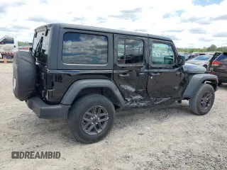 2024 Jeep Wrangler Sport S with VIN 1C4PJXDNXRW349946, listed as a Copart auction lot 56701185 with 6,310 mi miles and Salvage Title. Bid and sale history available at DreamBid. Image 3.