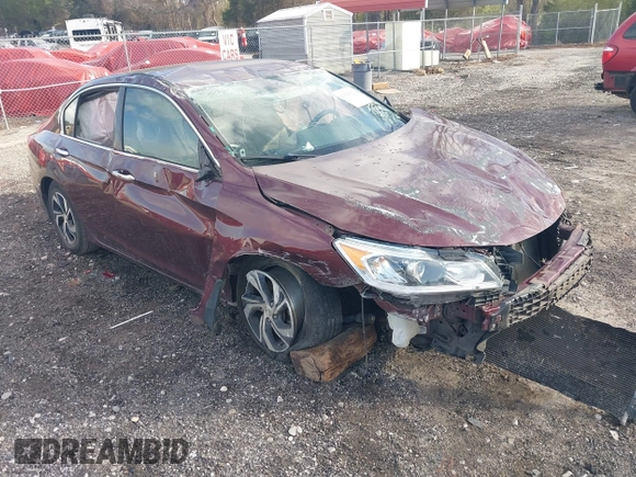 2017 Honda Accord LX with VIN 1HGCR2F37HA107232, listed as a IAAI auction lot 41825973 with 209,004 mi miles. Bid and sale history available at carsss.com. Image 1.