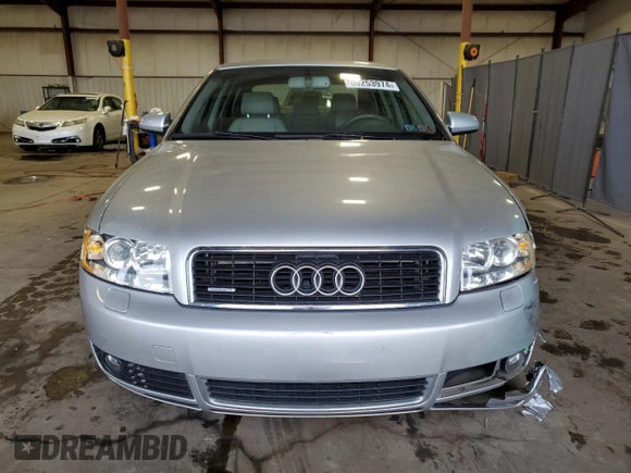 2004 Audi A4 1.8T with VIN WAULC68E34A150852, listed as a Copart auction lot 80253974 with 108,211 mi miles and Salvage Title. Bid and sale history available at carsss.com. Image 5.