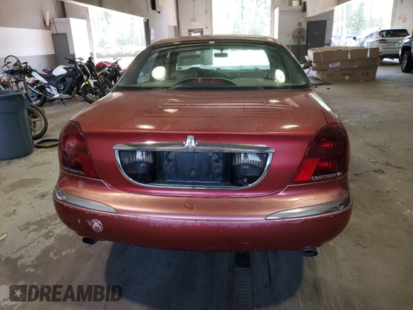 1998 Lincoln Continental with VIN 1LNFM97V6WY622919, listed as a Copart auction lot 70195324 with 219,712 mi miles and Non Repairable. Bid and sale history available at carsss.com. Image 6.