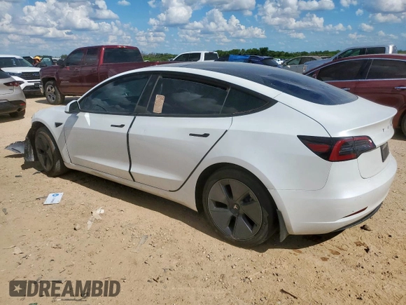 2023 Tesla Model 3 with VIN 5YJ3E1EA3PF605955, listed as a Copart auction lot 62793635 with Not provided miles and Clean title. Bid and sale history available at DreamBid. Image 2.