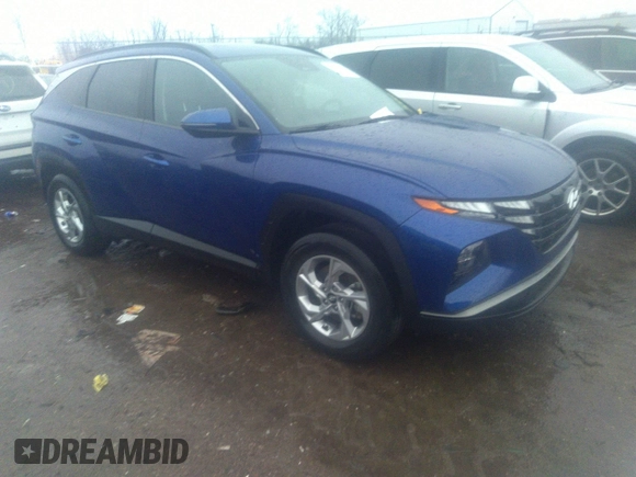 2022 Hyundai Tucson SEL with VIN 5NMJBCAE0NH081342, listed as a IAAI auction lot 41118168 with 35,023 mi miles and . Bid and sale history available at DreamBid. Image 1.