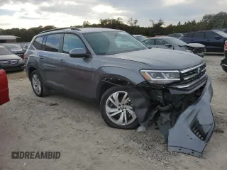 2021 Volkswagen Atlas SE with VIN 1V2WP2CA3MC607955, listed as a Copart auction lot 84155254 with 48,479 mi miles and Salvage title. Bid and sale history available at DreamBid. Image 4.