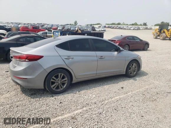 2017 Hyundai Elantra SE with VIN 5NPD84LF6HH156768, listed as a Copart auction lot 59484145 with 152,734 mi miles and Salvage title. Bid and sale history available at DreamBid. Image 3.