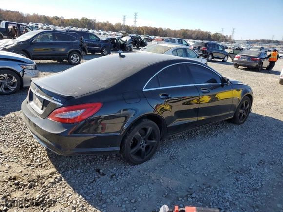 2012 Mercedes-Benz CLS-Class CLS 550 with VIN WDDLJ9BB5CA037692, listed as a Copart auction lot 83233714 with 104,634 mi miles and Salvage Title. Bid and sale history available at carsss.com. Image 3.