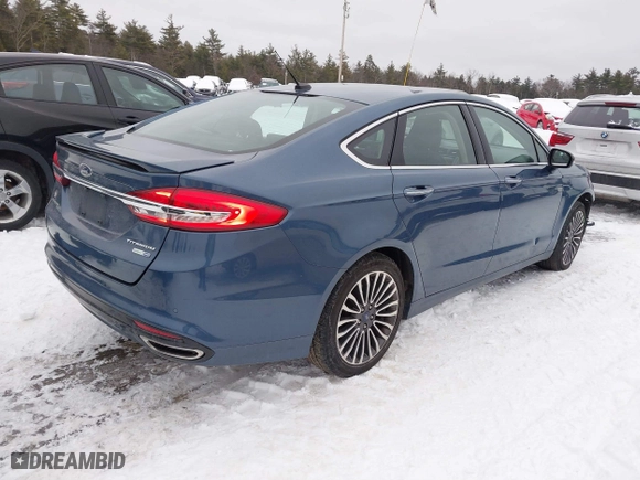 2018 Ford Fusion Titanium with VIN 3FA6P0D91JR219894, listed as a IAAI auction lot 41544449 with 100,406 mi miles. Bid and sale history available at carsss.com. Image 4.
