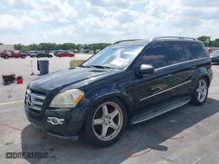 2009 Mercedes-Benz GL-Class 5.5L with VIN 4JGBF86E49A458359, listed as a IAAI auction lot 41808818 with 114,048 mi miles. Bid and sale history available at carsss.com. Image 2.