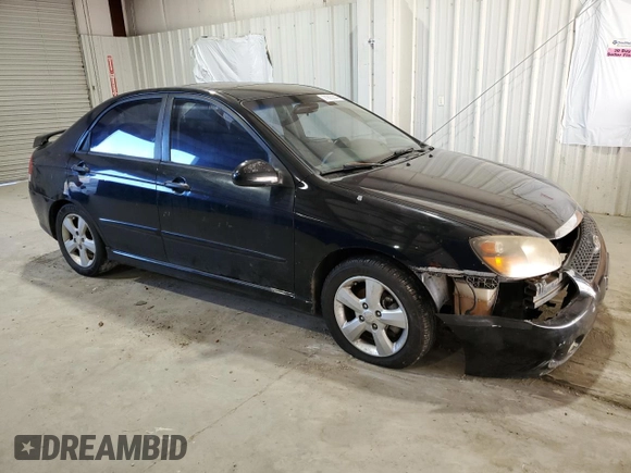 2009 Kia Spectra EX with VIN KNAFE221595027222, listed as a Copart auction lot 71863644 with Not Provided miles and Clean Title. Bid and sale history available at carsss.com. Image 4.
