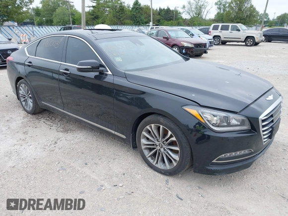 2017 Genesis G80 3.8L with VIN KMHGN4JEXHU210171, listed as a IAAI auction lot 42286383 with 94,240 mi miles and . Bid and sale history available at DreamBid. Image 1.