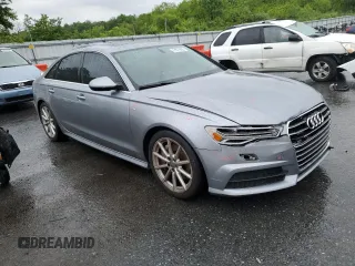 2017 Audi A6 Premium Plus with VIN WAUG8AFC8HN033595, listed as a Copart auction lot 57875005 with 89,026 mi miles and Salvage title. Bid and sale history available at DreamBid. Image 4.