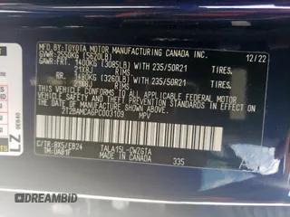 2023 Lexus RX 350 z VIN 2T2BAMCA6PC003109, wystawiony jako Copart lot #56751345 z przebiegiem 20 508 mil mil oraz Szkoda całkowita • Salvage title. Historia ofert i sprzedaży dostępna na DreamBid. Obrazek 13.