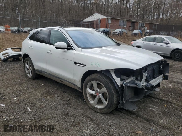 2019 Jaguar F-Pace 25t Premium with VIN SADCJ2FX8KA366087, listed as a Copart auction lot 51307075 with 108,178 mi miles and Salvage title. Bid and sale history available at DreamBid. Image 4.