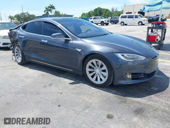 2016 Tesla Model S 70 with VIN 5YJSA1E16GF156312, listed as a IAAI auction lot 42469451 with 90,317 mi miles and . Bid and sale history available at DreamBid. Image 1.