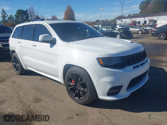 2017 Jeep Grand Cherokee SRT with VIN 1C4RJFDJ6HC754640, listed as a IAAI auction lot 40944008 with 93,412 mi miles. Bid and sale history available at carsss.com. Image 1.