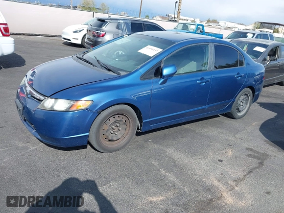 2008 Honda Civic LX with VIN 1HGFA165X8L099017, listed as a IAAI auction lot 41950437 with 215,555 mi miles and . Bid and sale history available at DreamBid. Image 6.